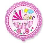 Flexmetal Balon din folie - It´s a girl, 48 cm