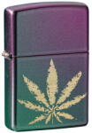 Zippo Bricheta originala Zippo, Cannabis Design Iridescent Engraved (ACC-BRI-ZIPPO-IE) Bricheta
