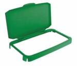 DURABLE Capac cu balamale pentru coșul de gunoi DURABIN 60 cu ramă, verde Cos de gunoi