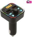 Somogyi Elektronic FMBT 18RGB autós kihangosító és töltő, 5 in 1, FM modulátor, dupla USB gyorstöltő, feszültségmérő, basszus-kiemelés gomb (FMBT 18RGB) - kontaktor