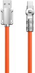 Dudao Angled cable USB - USB C 120W rotation 180° Dudao 120W 1m - orange - vexio