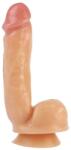 Chisa-novelties Dildo Clasic Cu Ventuza Real Beats Dong, Natural, 22 Cm Dildo