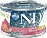 Farmina Hrană umedă pentru pisică N&D Natural Tuna&Salmon 140 g (PND140063) - pcone