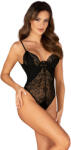 Obsessive Bellastia Crotchless Teddy Black XS/S