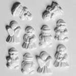 ArtExport Hobbyművész műanyag öntőforma - karácsonyi apró 3D figurák, 5-5 db