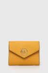 MICHAEL Michael Kors bőr pénztárca fekete, női - sárga Univerzális méret