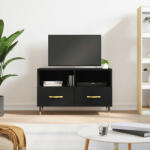 vidaXL fekete szerelt fa TV-szekrény 80 x 36 x 50 cm (828949)