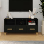 vidaXL fekete szerelt fa TV-szekrény 102 x 36 x 50 cm (812601)