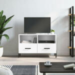 vidaXL fehér magasfényű szerelt fa TV-szekrény 80x36x50 cm (828982)