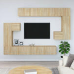 vidaXL sonoma-tölgyszínű falra szerelhető szerelt fa TV-szekrény (3114592)