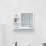 vidaXL fehér forgácslap fürdőszobai tükör 60 x 10, 5 x 45 cm (805006)