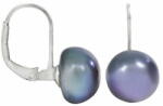  JwL Luxury Pearls Fülbevaló fémes kék igazgyönggyel JL0057