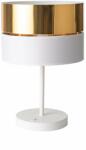 TK Lighting 5073 | Hilton-TK Tk Lighting asztali lámpa 45cm kapcsoló 1x E27 fehér, arany (5073)