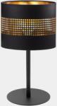 TK Lighting 5054 | Tago Tk Lighting asztali lámpa 39cm kapcsoló 1x E27 fekete, arany (5054)