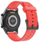 gigapack Pótszíj (egyedi méret, szilikon, állítható, 3D minta) PIROS Samsung Galaxy Watch 46mm (SM-R800N), Samsung Galaxy Watch 4 Classic 46 mm (SM-R890) (GP-142694)