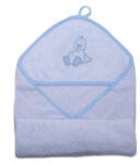  Stella fürdőlepedő hímzett 110x110 kék kacsa - babycenter-online