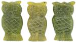  Pandantiv din Jad Lemon Bufnita - 51 x 28 x 9 mm - 1 Buc