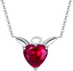 BeSpecial Colier argint Inima cu Aripi de Inger (CST0032)