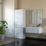 GreenSite Drohmo 2K DD fürdőszoba szekrény, 60x174x30 cm, fehér