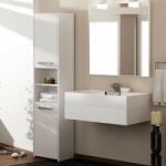 GreenSite Drohmo S40 fürdőszoba szekrény, 40x170x30 cm, fehér