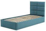 GreenSite TORRES kárpitozott ágy, ágyneműtartóval, 90x200 cm, szín - türkiz, matrac nélkül