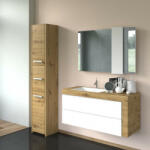 GreenSite Shannan S33 fürdőszoba szekrény, 30x170x30 cm, tölgy