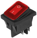 CARMOTION LED-es kapcsoló 30A piros - AE-CM86542