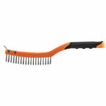 NEO TOOLS Drótkefe, acél, 3x19 sor, kaparóval (39-012) - olaj