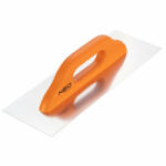 NEO TOOLS Acél simító, rozsdamentes, 380x128mm, fa markolat (50-171)
