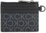 Calvin Klein Etui pentru carduri Calvin Klein Subtle Mono 6Cc Holder W/Zip K50K509236 Black Classic Mono 01H