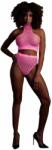 Ouch! - foszforeszkáló fehérnemű szett (pink) - sexshopcenter