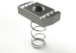 Basor Electric Basor ( 2/17551 ) 41/82 profilsín rendszerhez rugós csúszó anya TM41 M10 EZ galvanikus / elektrolitikus cinkezett ( BASORFIX ) Basor 217551 (217551)