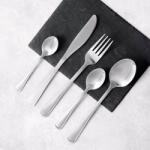 Domotti Set tacamuri inox, 30 piese, 6 persoane, cu lingurite cafea, London (89498) Tacam