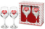 BG-TECH Set 2 pahare vin 220ml, Mrs&Mr Love, Bg-Tech (200087) Pahar
