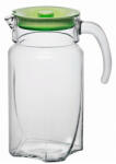 PASABAHCE Carafa sticla cu capac verde 1.7L, Luna (74951)