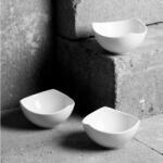 Ambition Set 3 boluri asimetrice 8.25cm, alb, Salsa (62373) Castron
