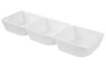 Ambition Set 3 boluri patrate 8.25cm, alb, Salsa (62377) Castron