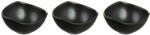 Ambition Set 3 boluri asimetrice 9.5cm, negru, Salsa (94774) Castron