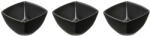 Ambition Set 3 boluri patratoase 8.25cm, negru, Salsa (94772) Castron