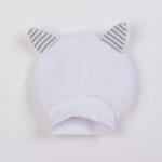  NEW BABY Luxus baba téli sapka fülekkel Snowy collection 74 (6-9 h) Fehér