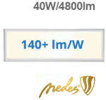 NEDES LED panel (1200 x 300 mm) 40W - természetes fehér, 120 lm/W, backlite panel (PL7224)