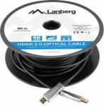 Lanberg HDMI v2.0 - HDMI kábel 80m Fekete (CA-HDMI-20FB-0800-BK)
