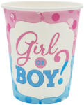  10 darabos papír pohár - Babaváró - Girl or Boy?