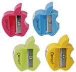 Connect Hegyező 1 lyukú műanyag Connect alma alakú, különféle színek (C-105838) - iroszer24