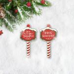  Nyomtatott dekorkarton - Karácsonyi megállító táblák 2db