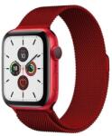 gigapack Pótszíj (egyedi méret, fém, milánói szíj, mágneses zár) PIROS Apple Watch Series SE 2 44mm, Apple Watch Series 1 42mm, Apple Watch Series 2 42mm, Apple Watch Series 4 44mm, Apple Watch Series (GP-1427