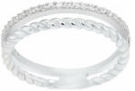 Brilio Silver Gyönyörű ezüst gyűrű cirkónium kövekkel GR044W 50 mm