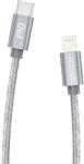 Dudao USB-C to Lightning cable Dudao L5Pro PD 45W, 1m (gray) (L5Pro Lightning) - scom