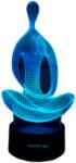 FizioTab 3D LED jóga éjszakai lámpa, FizioTab® fény, 7 szín, környezeti fény, USB tápellátás (Yoga123)