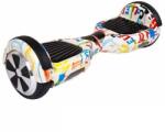 Alloet Hoverboard (önegyensúlyozó roller), Li-Ion, Bluetooth, Graffiti fehér (SM-65-GF)